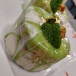 Bavaroise de pistachos y chocolate blanco